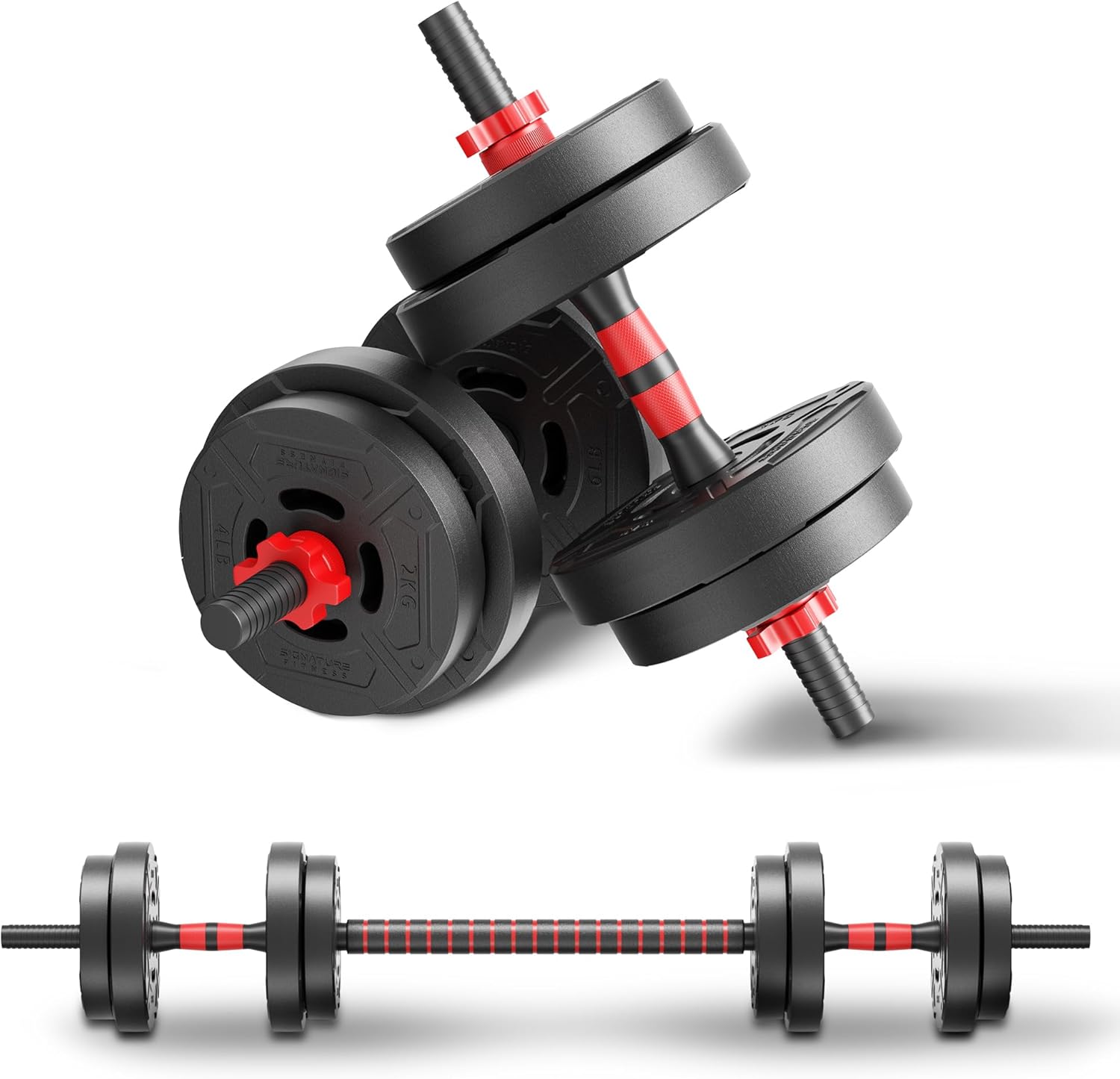 Home Gym Dumbbell Set - Set Dumbbell & Barbell 2-in-1 yang