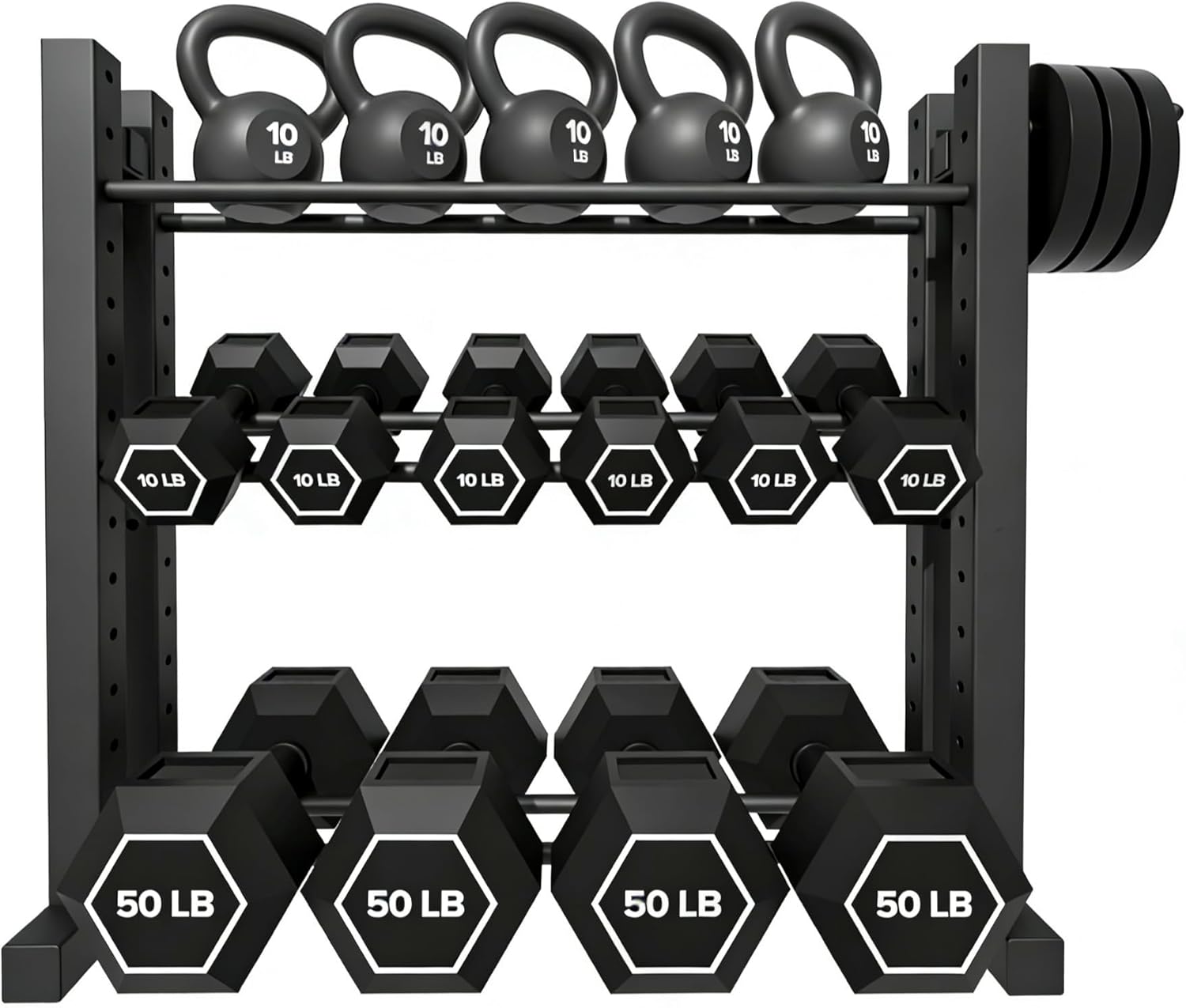 Home Gym Usa - Rak Dumbbell 3 Tingkat untuk Penyimpanan