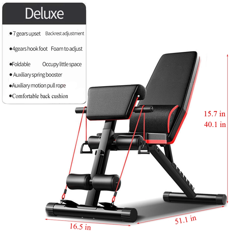 Home Gym Dumbbell Set - Kursi Angkat Beban Lipat yang Dapat