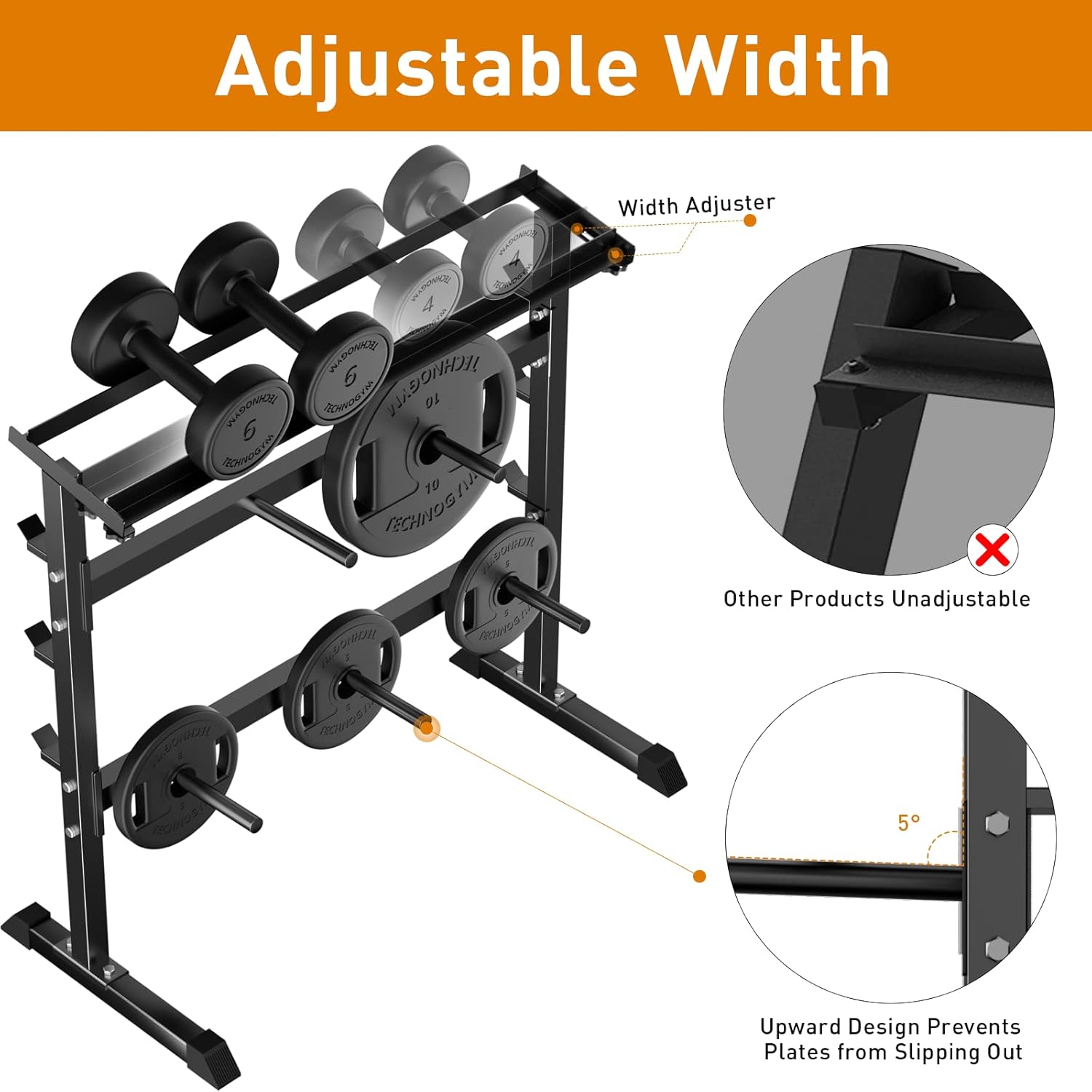 Rak Penyimpanan Beban Latihan  - Home Gym Usa ulasan dan harga