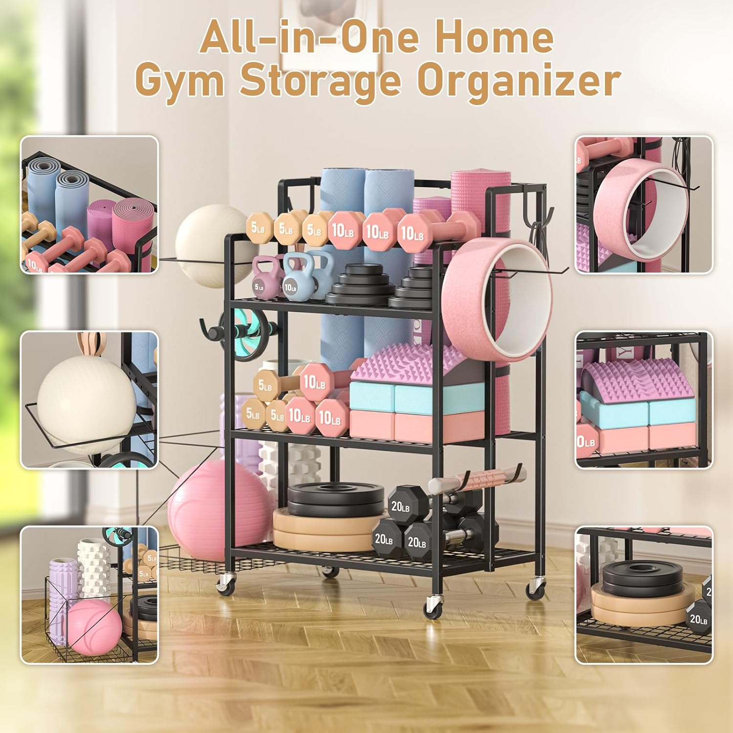 Penyimpanan Peralatan Gym Ruma - Home Gym Usa ulasan dan harga