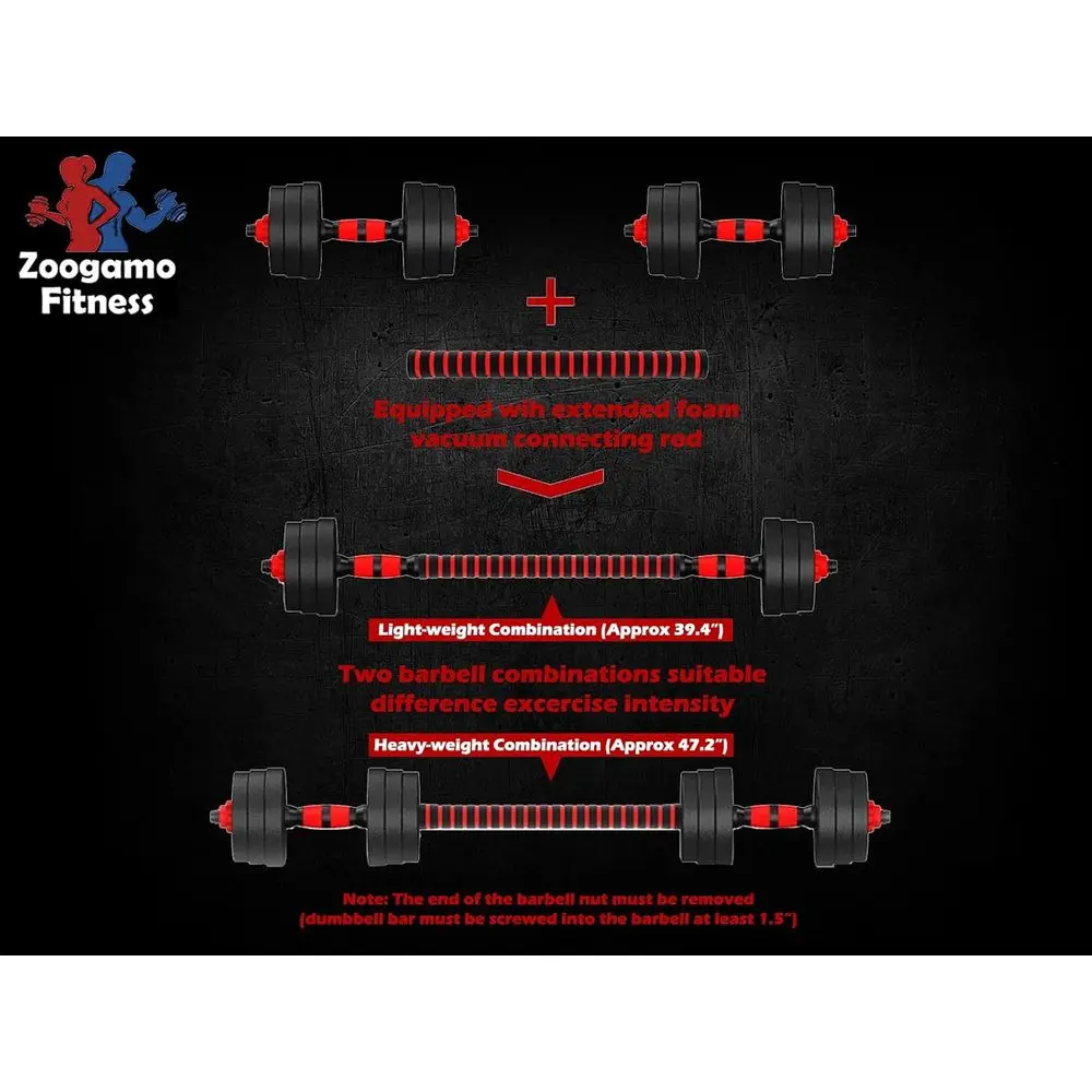 Set Dumbbell Adjustable 44Lbs  - Home Gym Dumbbell Set ulasan dan harga