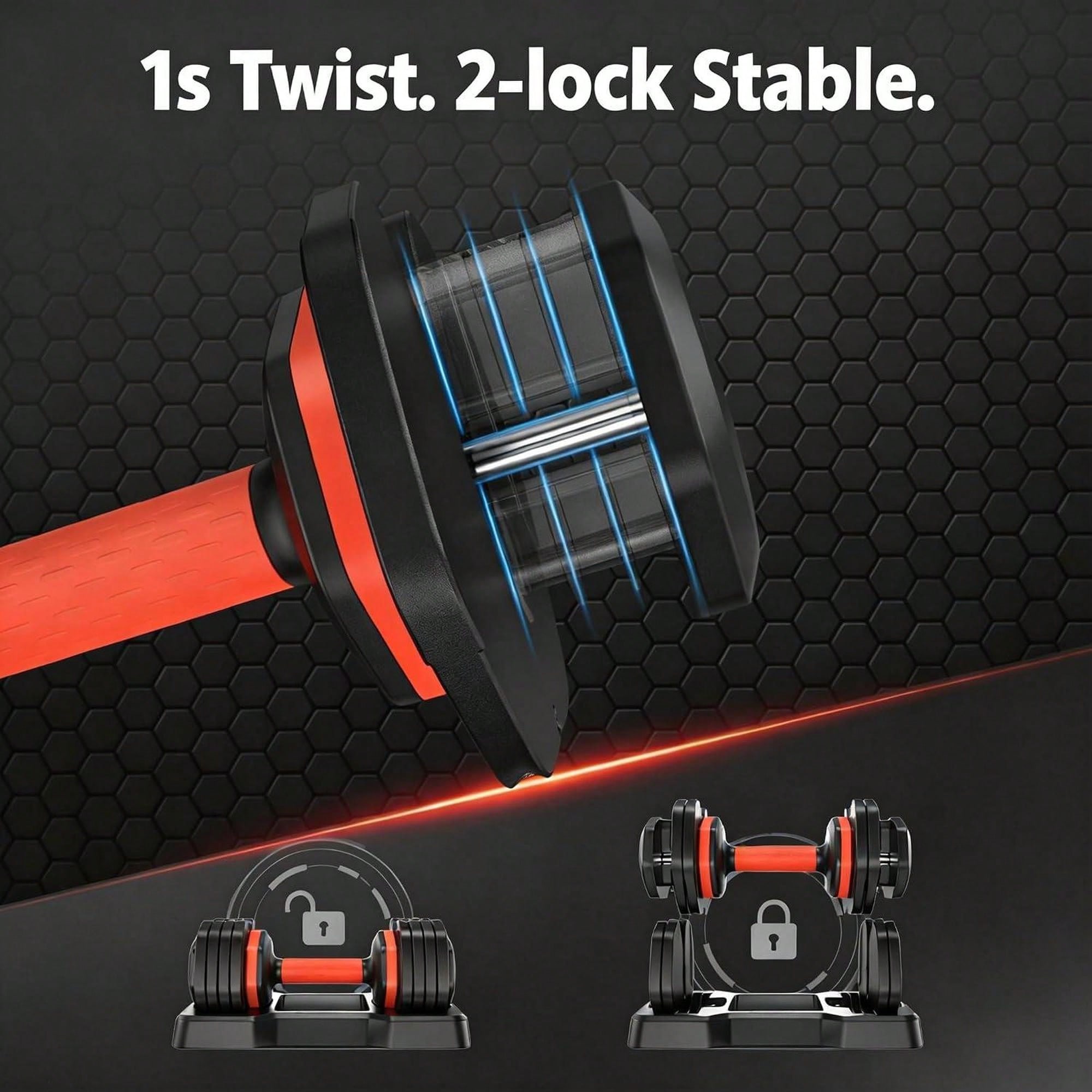 Set Dumbbell Adjustable 2 Buah - Home Gym Dumbbell Set ulasan dan harga