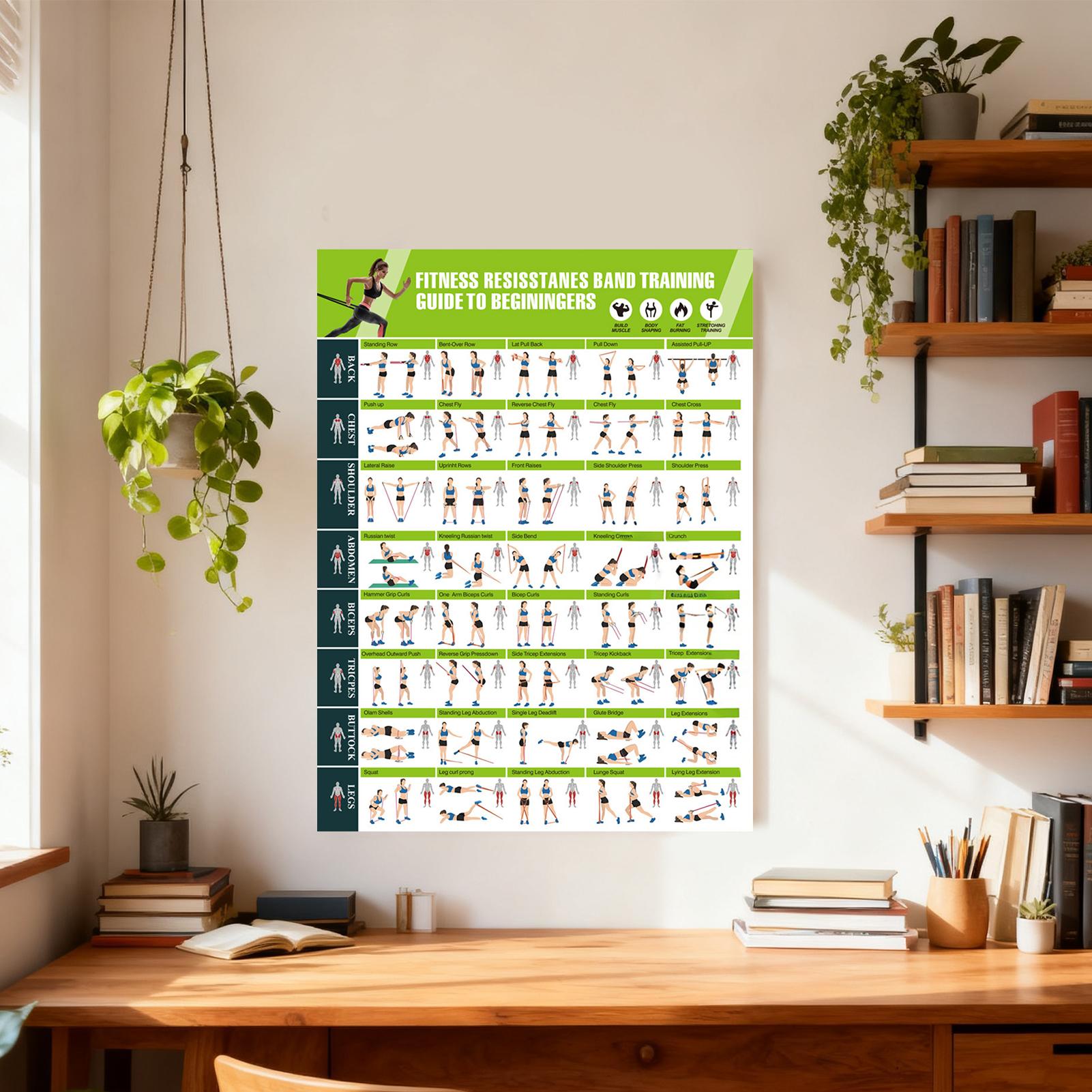 Poster Latihan dengan Panduan  - Home Gym Guide ulasan dan harga