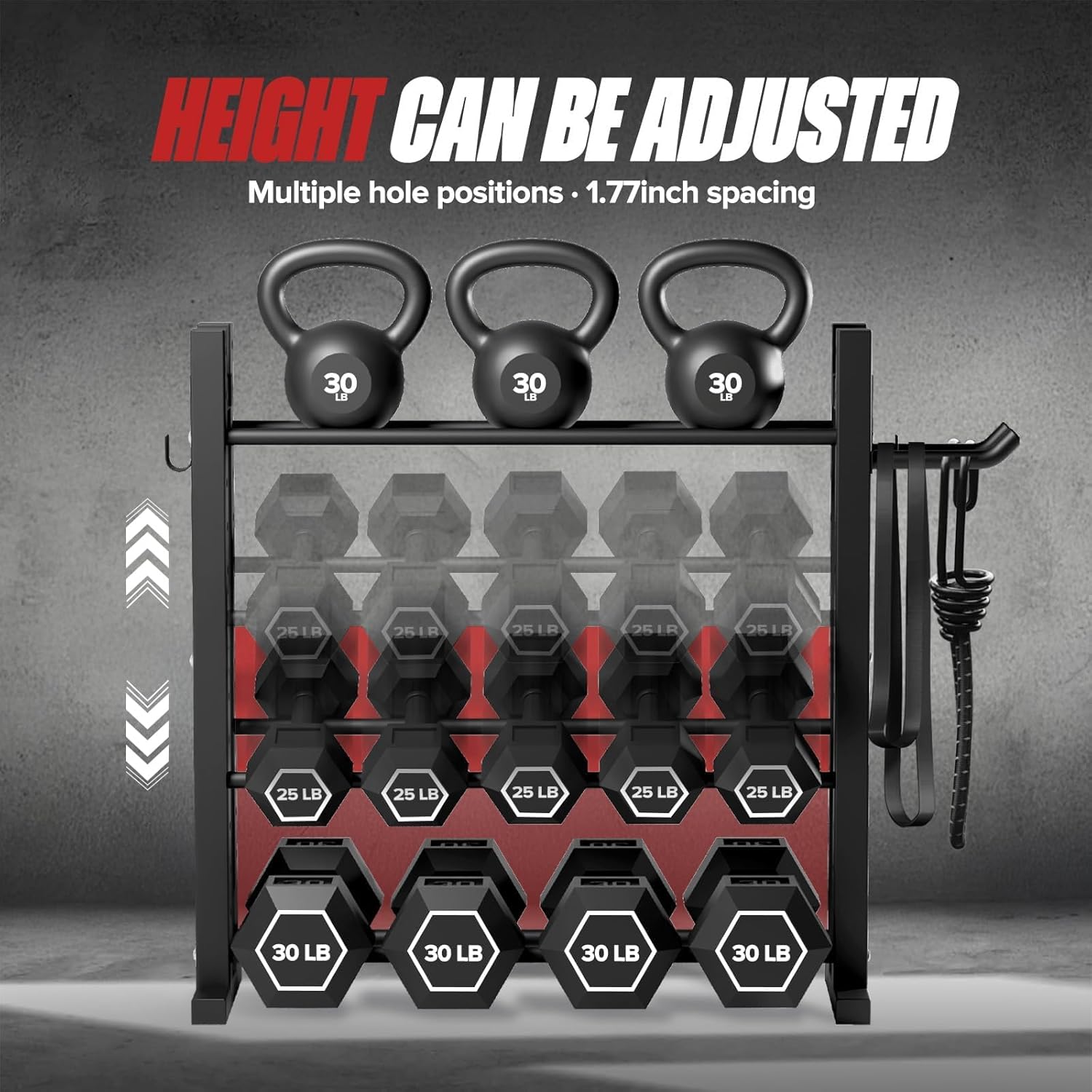 Rak Dumbbell 3 Tingkat untuk P - Home Gym Usa ulasan dan harga
