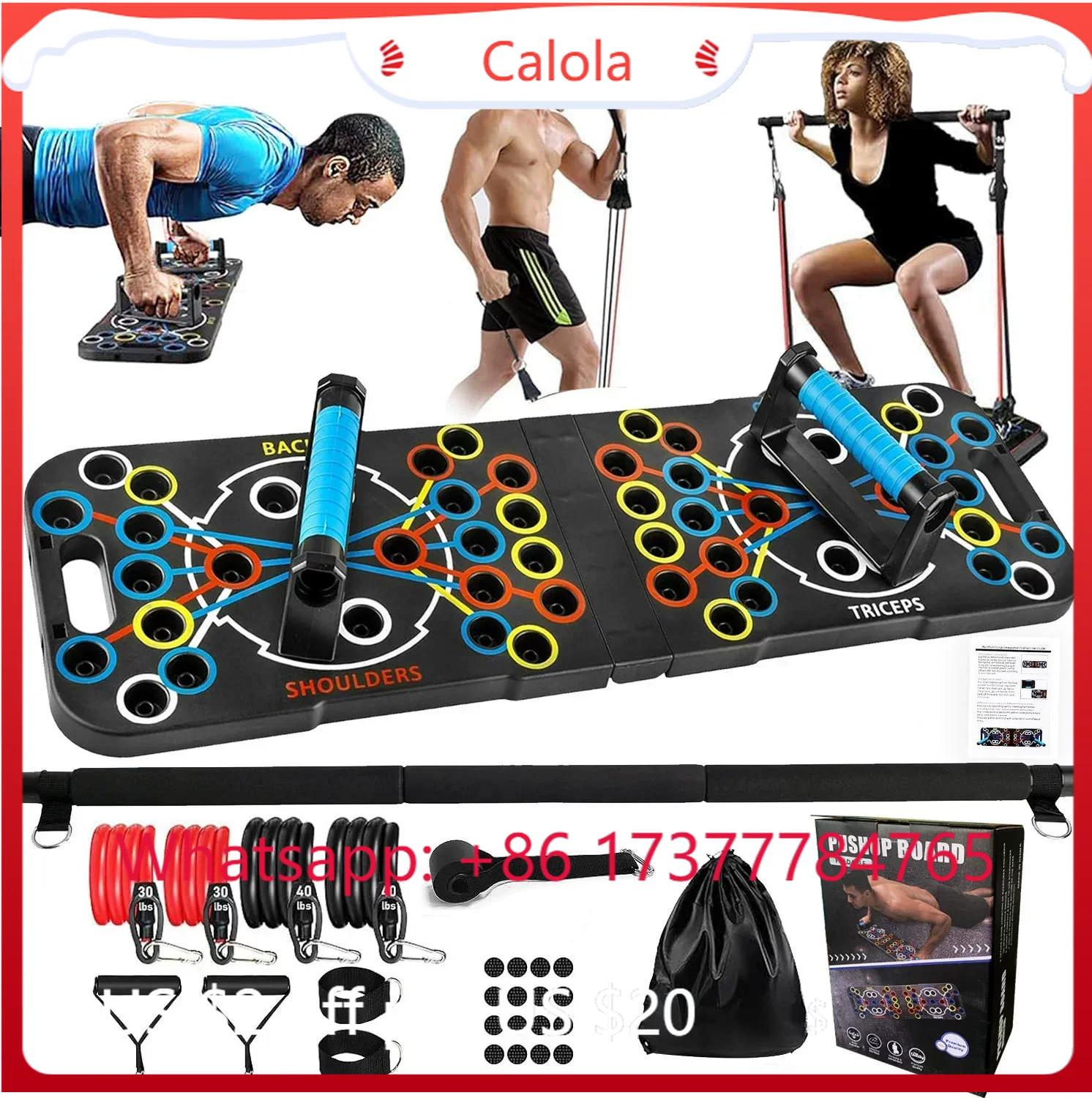 Set Papan Push Up Multifungsi  - Home Gym Full Setup ulasan dan harga