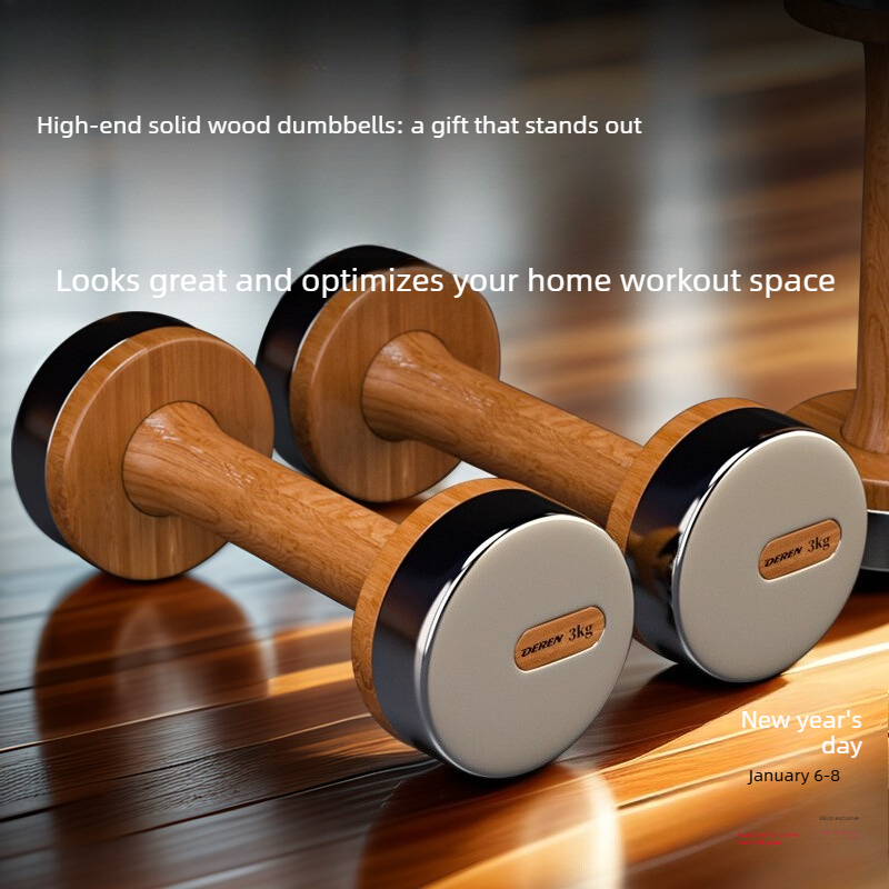 Set Dumbbell Kayu & Baja yang  - Home Gym Dumbbell Set ulasan dan harga