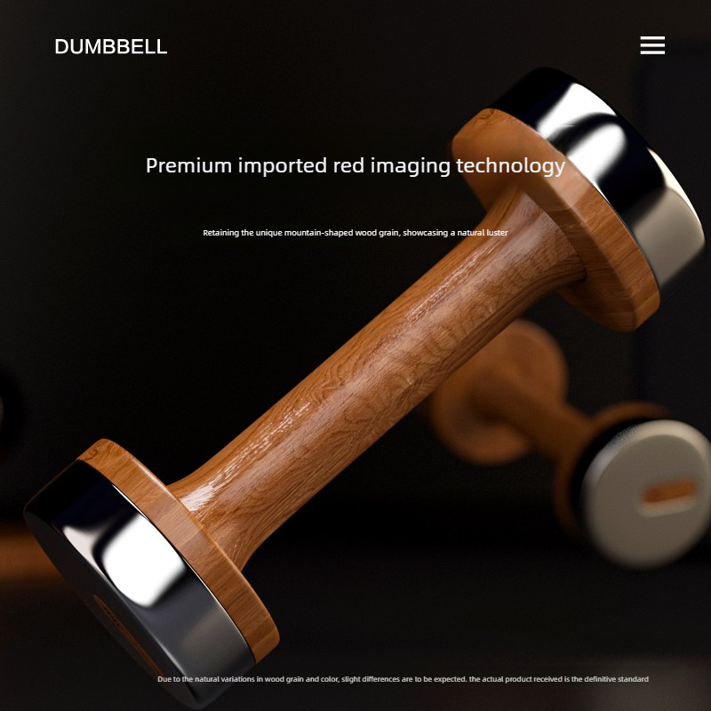 Set Dumbbell Kayu & Baja yang  - Home Gym Dumbbell Set ulasan dan harga