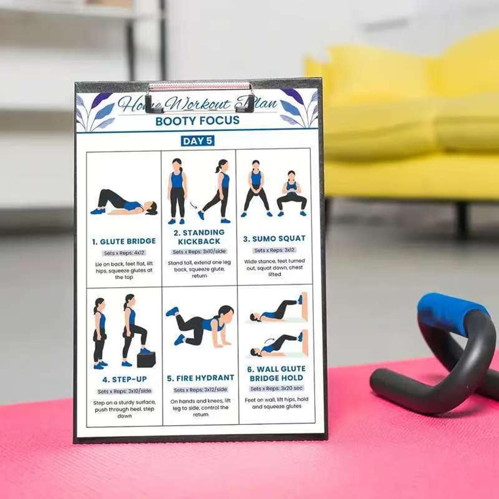 Poster Latihan 6 Buah Poster L - Home Gym Guide ulasan dan harga