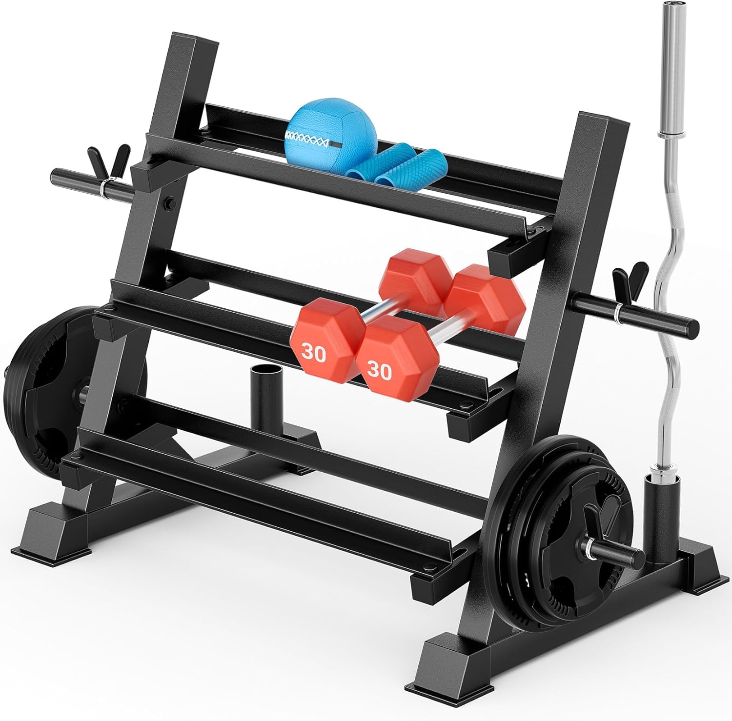 Rak Dumbbell 3 Tingkat, Dapat  - Home Gym Usa ulasan dan harga