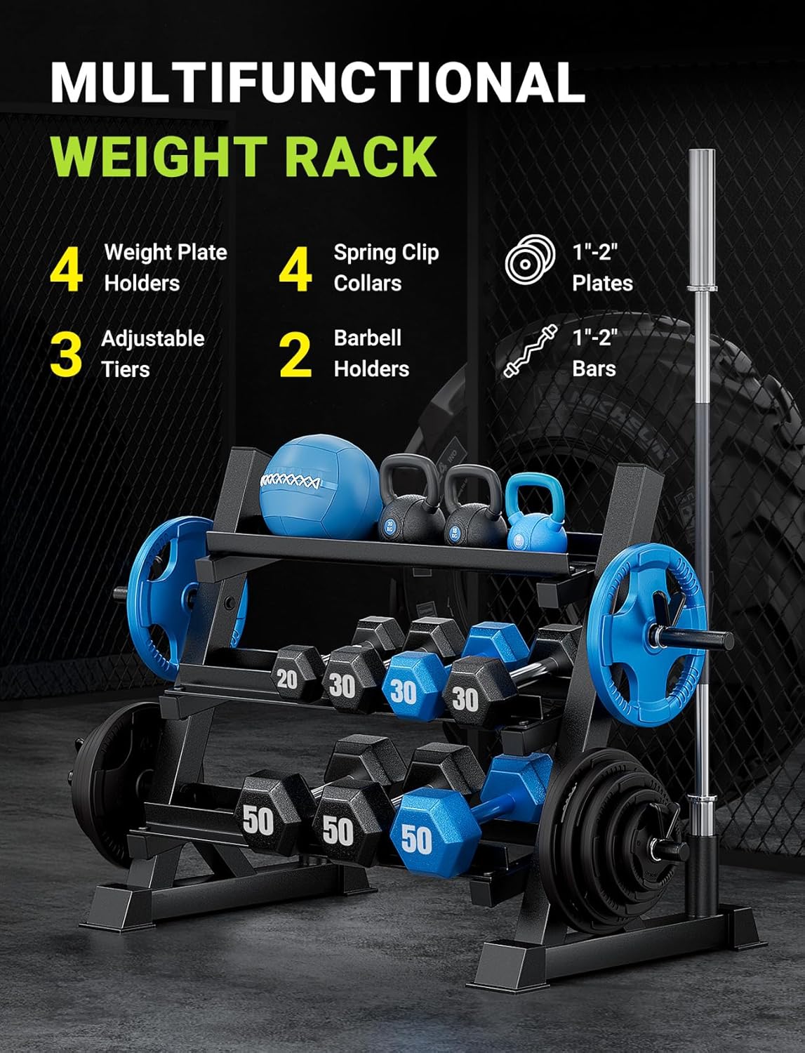Rak Dumbbell 3 Tingkat, Dapat  - Home Gym Usa ulasan dan harga