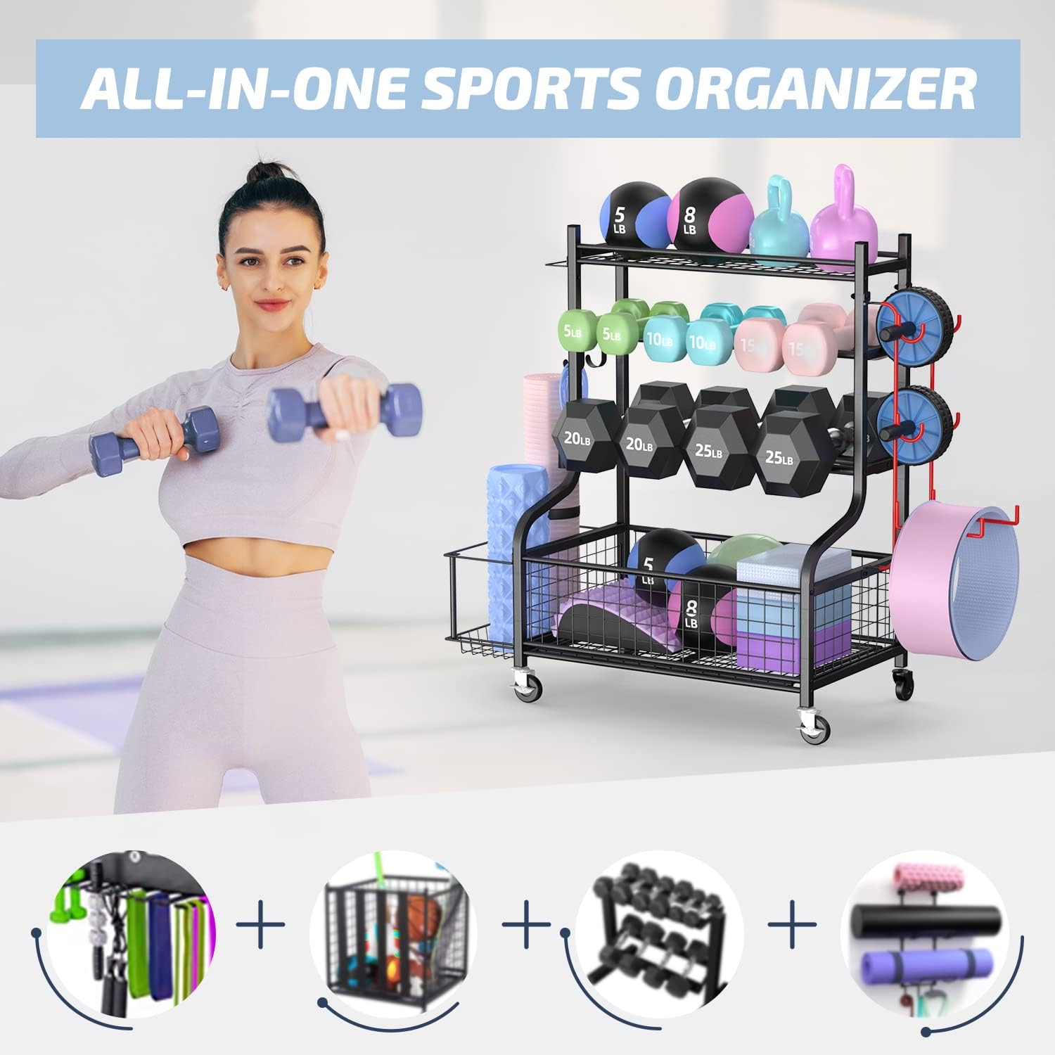 Rak Dumbbell Gym Rumahan denga - Home Gym Usa ulasan dan harga