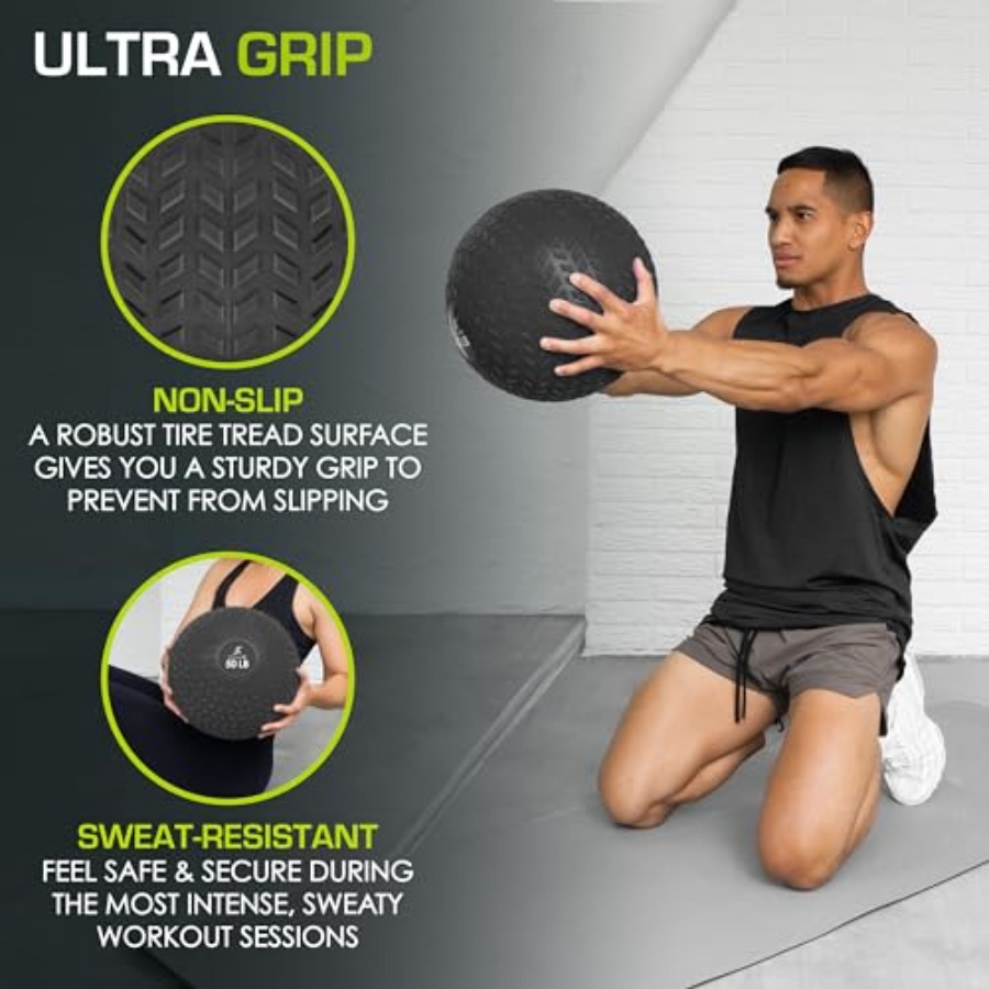 Bola Medis Slam untuk Latihan  - Medicine Ball Slam ulasan dan harga