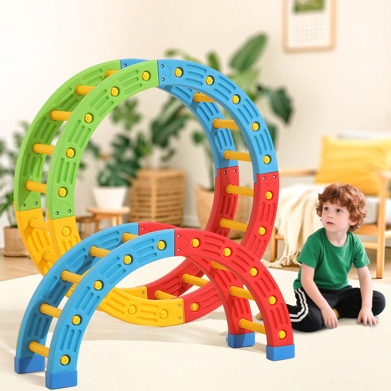 GCCSJ Mainan Panjat Anak 2-In- - Home Gym Kids ulasan dan harga