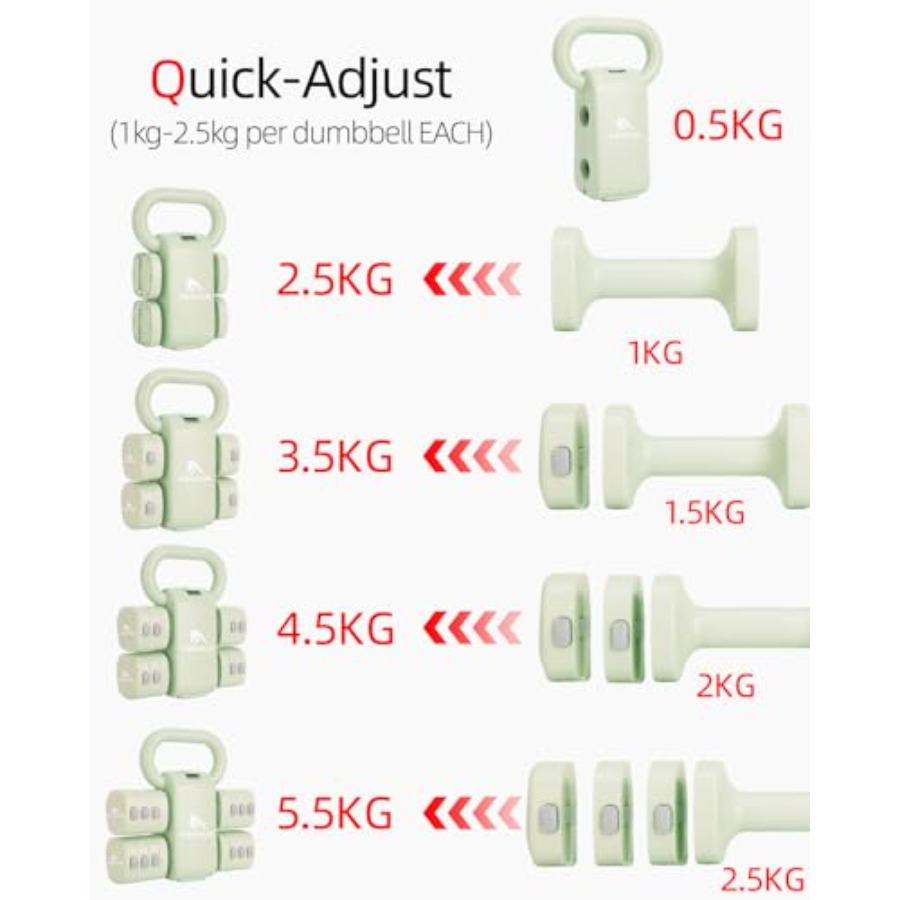 Set dumbbell gym rumahan: 4-in - Home Gym Dumbbell Set ulasan dan harga
