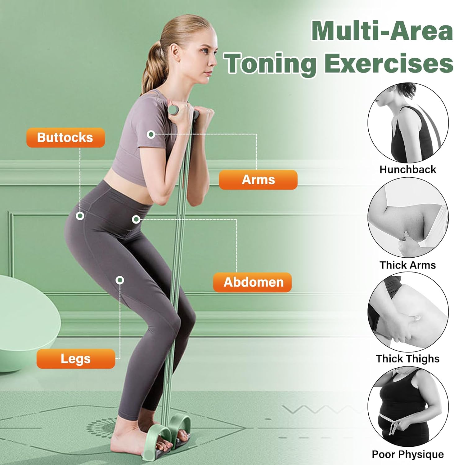 6 Tabung Karet Alami dengan Pe - Home Gym Full Setup ulasan dan harga