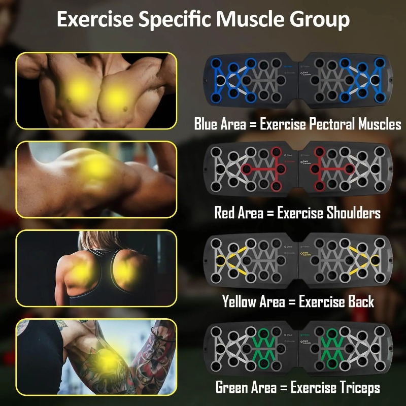 Papan Push Up Lipat dengan Tal - Home Gym Rig ulasan dan harga