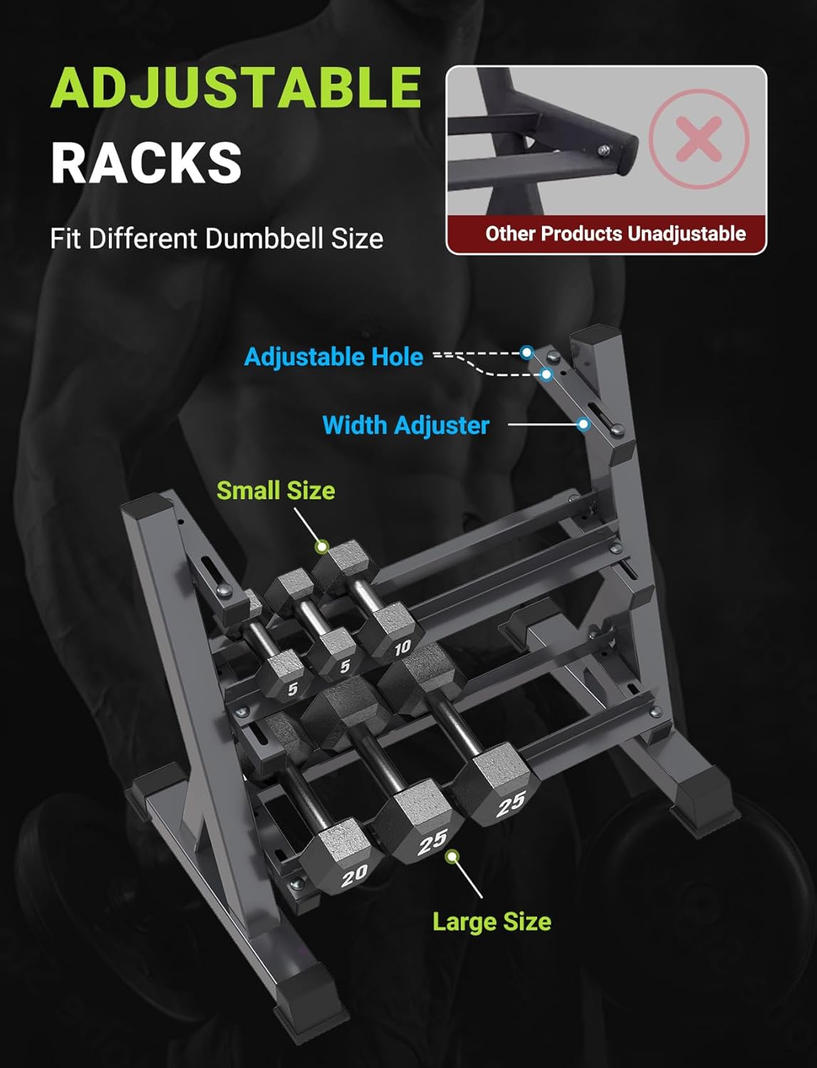 Rak Dumbbell Home Gym, 3 & 5 T - Home Gym Usa ulasan dan harga