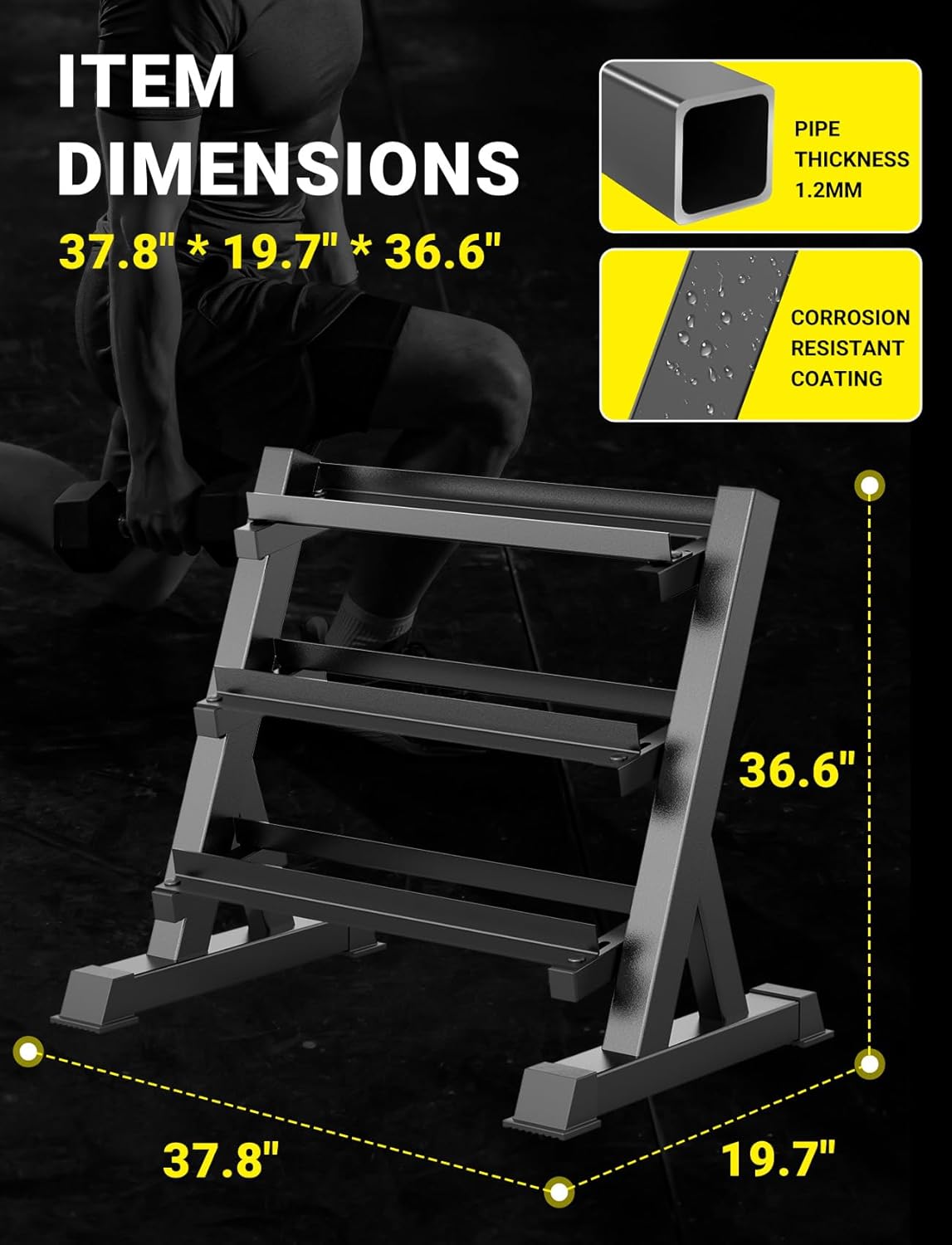Rak Dumbbell Home Gym, 3 & 5 T - Home Gym Usa ulasan dan harga